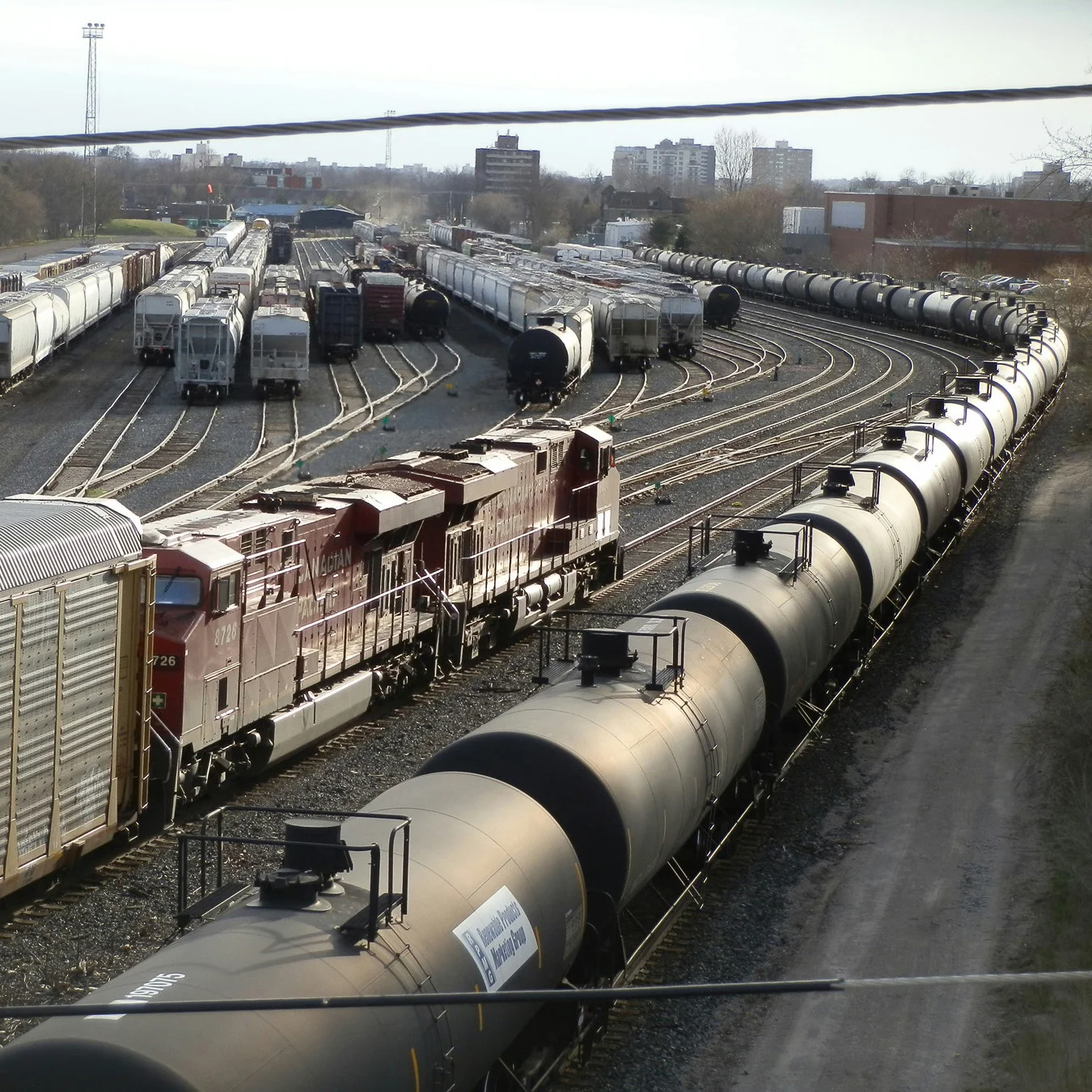 railyard drainage square