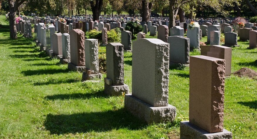 cemetery headstones